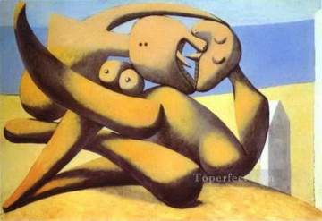 Figuras en una playa 1931 cubismo Pablo Picasso Pinturas al óleo
